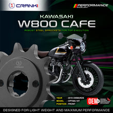Load image into Gallery viewer, Sprocket For Kawasaki W800 Cafe (2019 Onwards) - Front - CPF565.15T - CRANK1