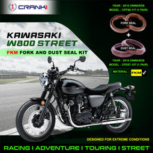 Load image into Gallery viewer, Fork And Dust Seals Kit For Kawasaki W800 Street (2019 Onwards) - CRANK1