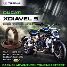 Load image into Gallery viewer, Fork Oil Seals Pair For Ducati XDiavel S (2016-2020) - CPF55-158 - CRANK1