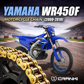 Chain For Yamaha WR450F (2009-2019) - 520 Pitch x 114 Links Gold (ZVMX) - CRANK1
