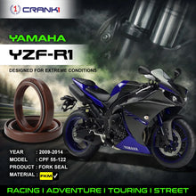 Load image into Gallery viewer, Fork Oil Seals Pair For Yamaha YZF-R1 (2009-2014) - CPF55-122 - CRANK1