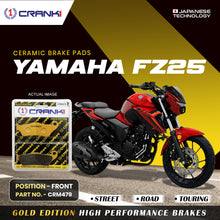 Load image into Gallery viewer, Ceramic Brake Pad For Yamaha FZ25 - Front - CRM479 - 1 Set - Crank1