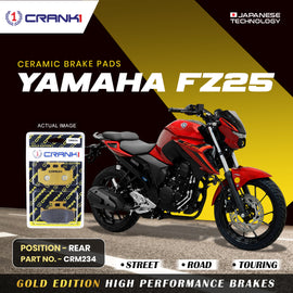 Ceramic Brake Pad For Yamaha FZ25 - Rear - CRM234 - 1 Set - CRANK1