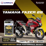 Ceramic Brake Pad For Yamaha Fazer 25 - Rear - CRM234 - 1 Set - CRANK1