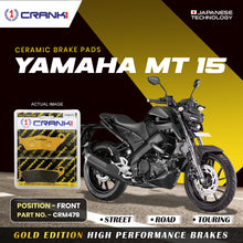 Load image into Gallery viewer, Ceramic Brake Pad For Yamaha MT-15 - Front - CRM479 - 1 Set - Crank1