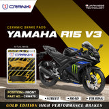 Ceramic Brake Pad For Yamaha R15 V3 - Front - CRM479 - 1 Set - Crank1
