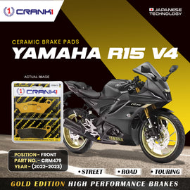 Ceramic Brake Pad For Yamaha R15 V4 (2022-2023) - Front - CRM479 - 1 Set - Crank1