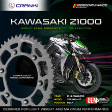 Load image into Gallery viewer, Sprocket For Kawasaki Z1000 (2014 Onwards) - Rear - CPR1489.43T - CRANK1