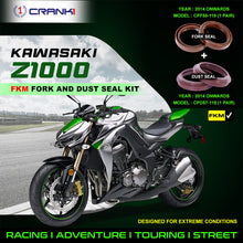 Load image into Gallery viewer, Fork And Dust Seals Kit For Kawasaki Z1000 (2014 Onwards) - CRANK1