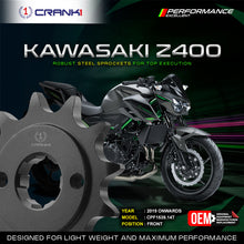 Load image into Gallery viewer, Sprocket For Kawasaki Z400 (2019 Onwards) - Front - CPF1539.14T - CRANK1