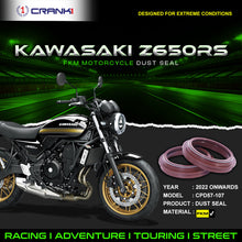 Load image into Gallery viewer, Fork Dust Seals Pair For Kawasaki Z650RS (2022 Onwards) - CPD57-107 - CRANK1