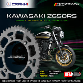 Sprocket For Kawasaki Z650RS (2022 Onwards) - Rear - CPR478.46T - CRANK1