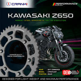 Sprocket For Kawasaki Z650 (2017 Onwards) - Rear - CPR478.46T - CRANK1