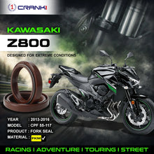 Load image into Gallery viewer, Fork Oil Seals Pair For Kawasaki Z800 (2013-2016) - CPF55-117 - CRANK1