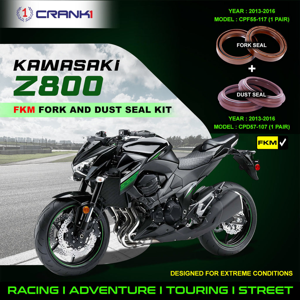 Fork And Dust Seals Kit For Kawasaki Z800 (2013-2016) - CRANK1