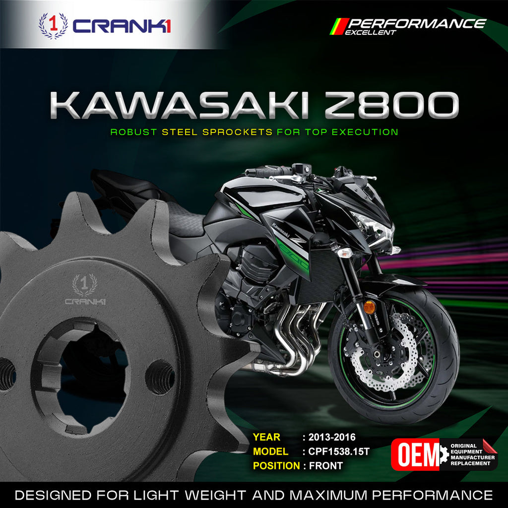 Sprocket For Kawasaki Z800 (2013-2016) - Front - CPF1538.15T - CRANK1