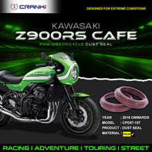 Load image into Gallery viewer, Fork Dust Seals Pair For Kawasaki Z900RS Cafe (2018 Onwards) - CPD57-107 - CRANK1