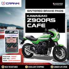 Load image into Gallery viewer, Sintered Brake Pads For Kawasaki Z900RS Cafe (2018 Onwards) - Front - CB743 - 2 Sets Required - CRANK1