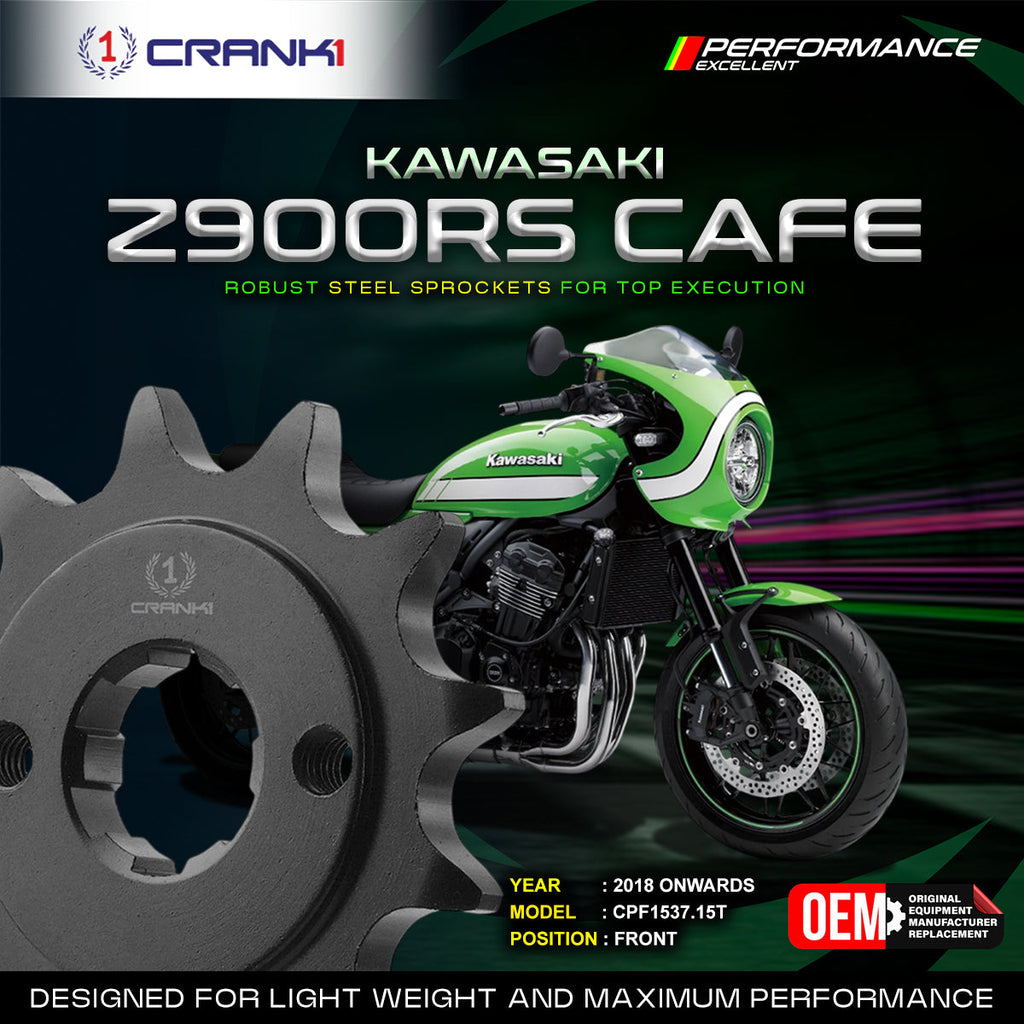 Sprocket For Kawasaki Z900RS Cafe (2018 Onwards) - Front - CPF1537.15T - CRANK1