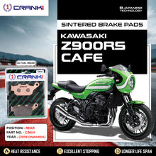 Load image into Gallery viewer, Sintered Brake Pads For Kawasaki Z900RS Cafe (2018 Onwards) - Rear - CB041 - 1 Set - CRANK1