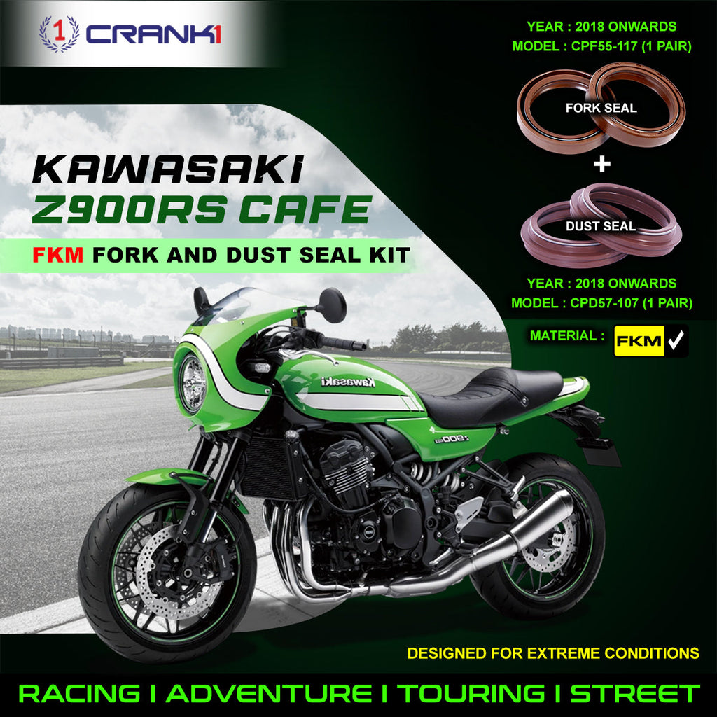 Fork And Dust Seals Kit For Kawasaki Z900RS Cafe (2018 Onwards) - CRANK1