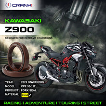 Load image into Gallery viewer, Fork Oil Seals Pair For Kawasaki Z900 (2022 Onwards) - CPF55-117 - CRANK1