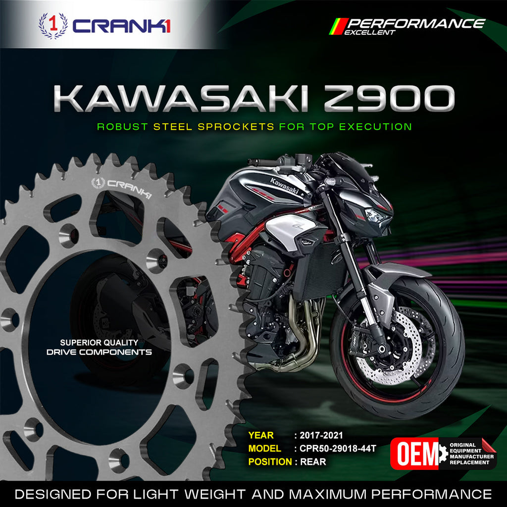 Sprocket For Kawasaki Z900 (2017-2021) - Rear - CPR50-29018-44T - CRANK1