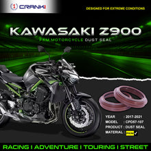 Load image into Gallery viewer, Fork Dust Seals Pair For Kawasaki Z900 (2017-2021) - CPD57-107 - CRANK1
