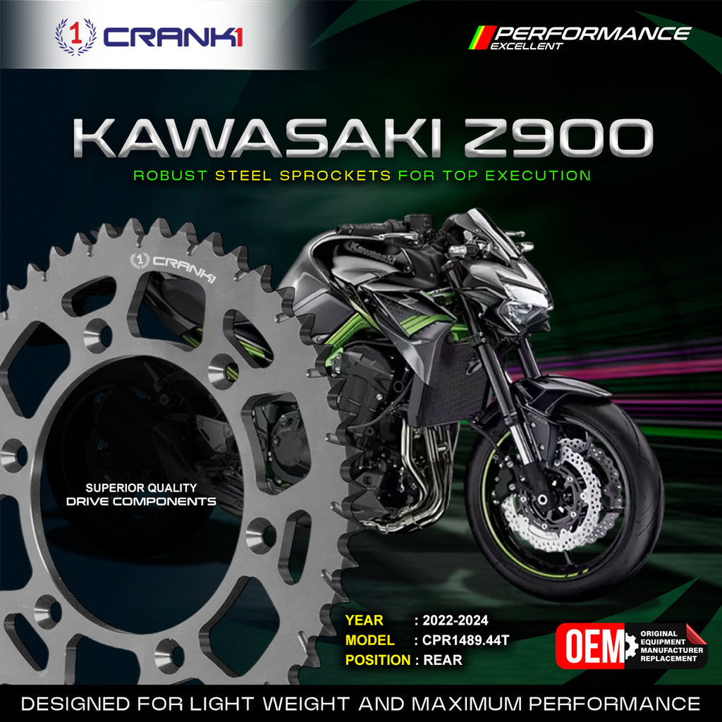 Sprocket For Kawasaki Z900 (2022-2024) - Rear - CPR1489.44T - CRANK1