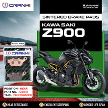Load image into Gallery viewer, Sintered Brake Pads For Kawasaki Z900 (2026 Onwards) - Rear - CB041 - 1 Set - CRANK1