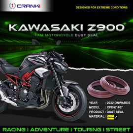 Fork Dust Seals Pair For Kawasaki Z900 (2022 Onwards) - CPD57-107 - CRANK1