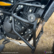 Load image into Gallery viewer, ZANA CRASH GUARD WITH SLIDER TEXTURE BLACK TYPE-1 STEEL FOR HIMALAYAN 450