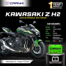 Load image into Gallery viewer, Battery For Kawasaki Z H2 (2022-2025) - CB10S - Factory Activated - CRANK1