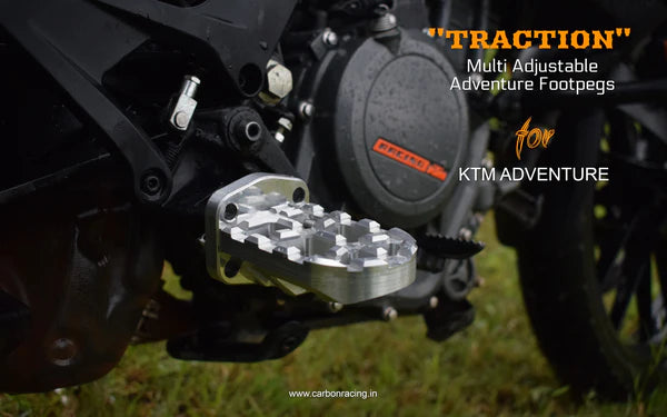 Carbonracing "TRACTION" Adjustable  KTM Adventure Footpegs