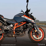 ZANA- CRASH GUARD WITH SLIDER BLACK FOR KTM DUKE 390/250/200/390 GEN 3 BLACK