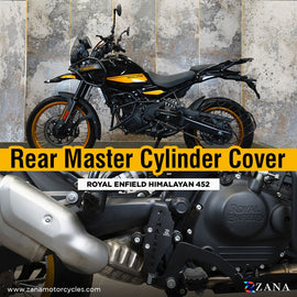 ZANA-REAR MASTER CYLINDER COVER ALUMINIUM BLACK T-2 FOR HIMALAYAN 450