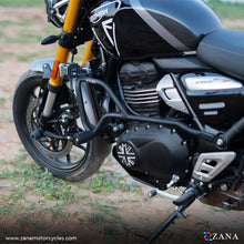 Load image into Gallery viewer, ZANA-CRASH GUARD WITH SLIDER BLACK FOR TRIUMPH SPEED 400