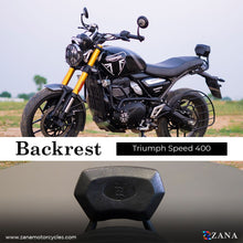 Load image into Gallery viewer, ZANA-BACK REST BLACK FOR FOR TRIUMPH SPEED 400
