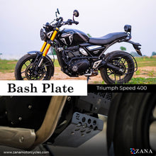 Load image into Gallery viewer, ZANA-BASH PLATE BLACK FOR TRIUMPH SPEED 400