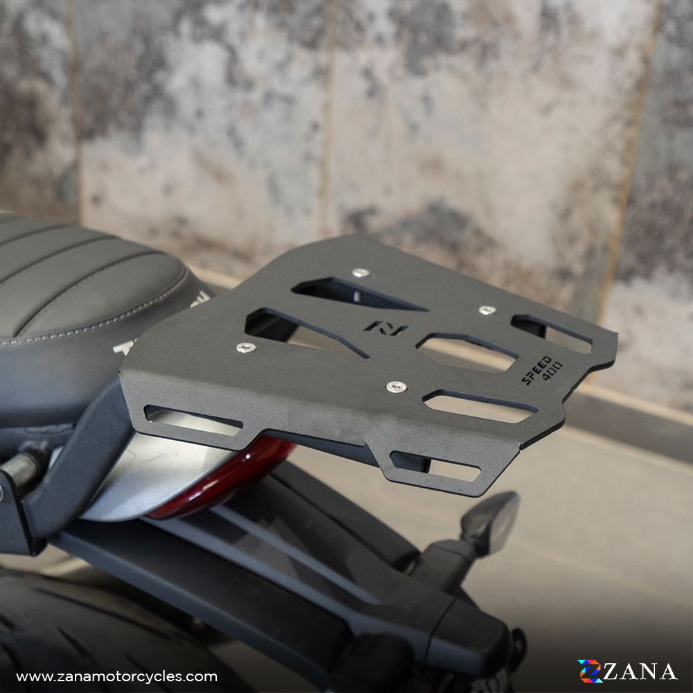 ZANA-TOP RACK WITH PLATE T-2 BLACK FOR FOR TRIUMPH SPEED 400
