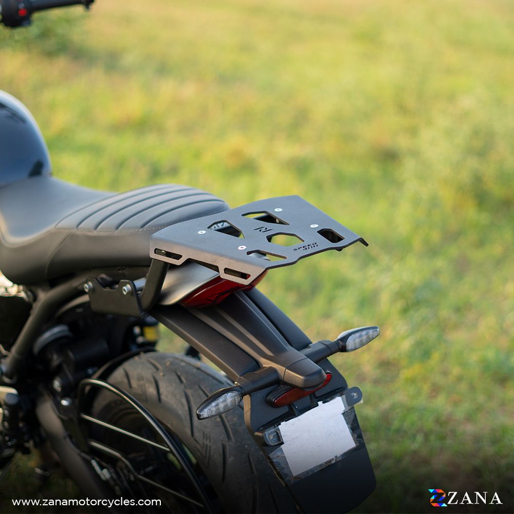 ZANA-TOP RACK WITH PLATE T-2 BLACK FOR FOR TRIUMPH SPEED 400