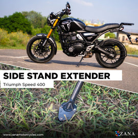 ZANA-SIDE STAND EXTENDER BLACK FOR TRIUMPH SPEED 400