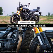 Load image into Gallery viewer, ZANA-RADIATOR GRILL UK FLAG BLACK FOR TRIUMPH SPEED 400