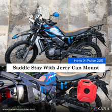 Load image into Gallery viewer, Zana  SADDLE STAY WITH JERRY CAN MOUNT FOR X-PULSE 200