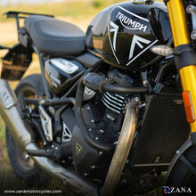 Load image into Gallery viewer, ZANA-CRASH GUARD WITH PUCK SLIDER BLACK FOR TRIUMPH SPEED 400