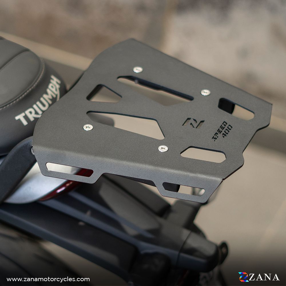 ZANA-TOP RACK WITH PLATE T-1 BLACK FOR FOR TRIUMPH SPEED 400