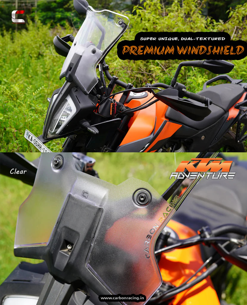 CarbonRacing KTM 390 Adventure Windshield V2 - Clear