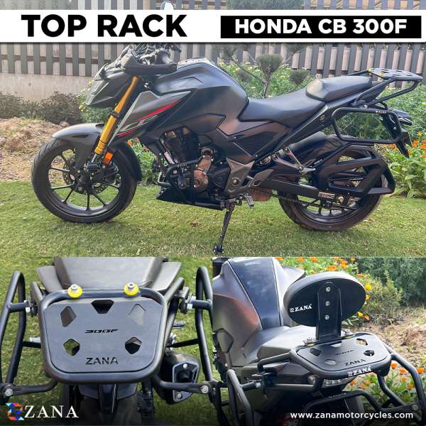 Zana Top Rack With Plate W Black- Honda 300F