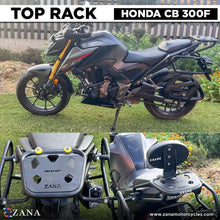 Load image into Gallery viewer, Zana Top Rack With Plate W Black- Honda 300F