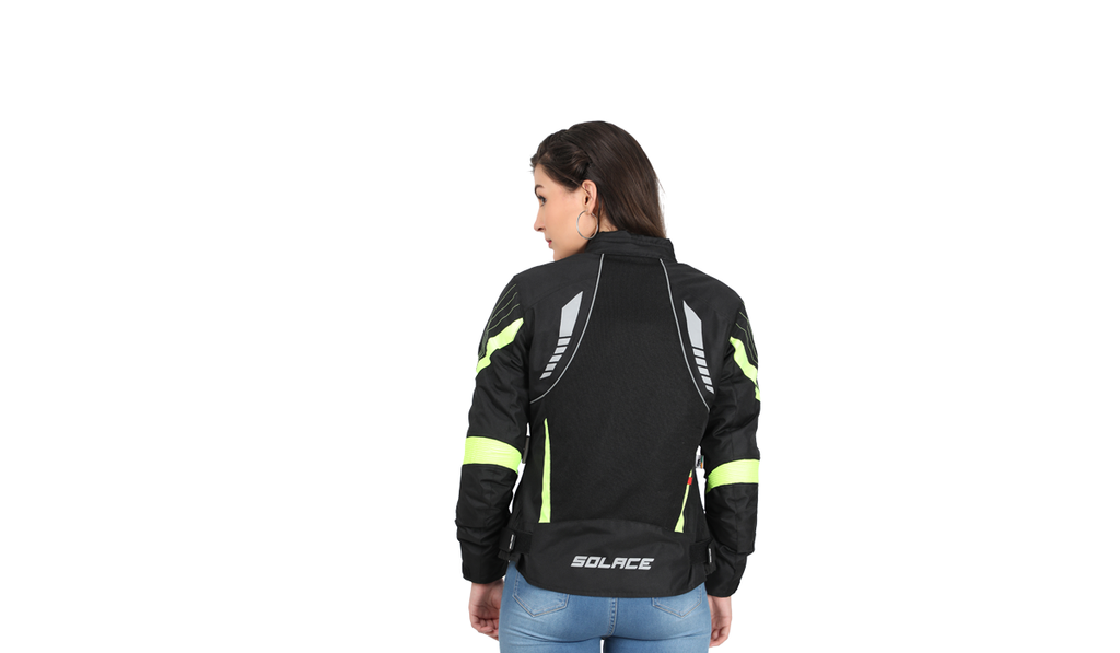 Solace Asmi Ladies Jacket V3 (Black & Neon))